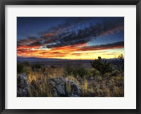 Sunset in the Desert IV Framed Print