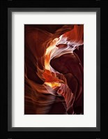 Sun Shining Through Canyon IV Framed Print