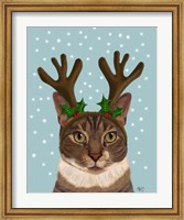 Calico Cat and Antlers Fine Art Print