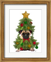 Pug, Christmas Tree Costume Fine Art Print