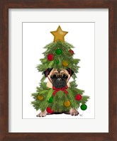 Pug, Christmas Tree Costume Fine Art Print