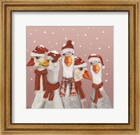 Christmas Gaggle of Geese Fine Art Print