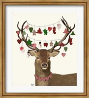 Deer, Homespun Decorations Fine Art Print