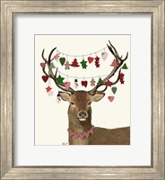 Deer, Homespun Decorations Fine Art Print