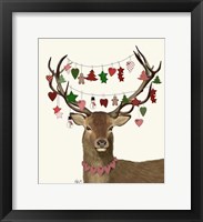 Deer, Homespun Decorations Fine Art Print