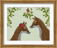 Foxes and Mistletoe Fine Art Print