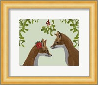 Foxes and Mistletoe Fine Art Print