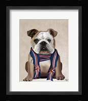 English Bulldog with Scarf Fine Art Print