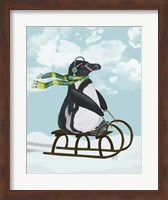 Penguin On Sled Fine Art Print