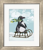 Penguin On Sled Fine Art Print