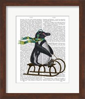 Penguin On Sled Fine Art Print