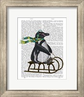 Penguin On Sled Fine Art Print