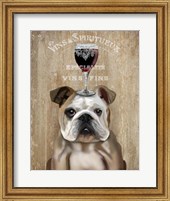 Dog Au Vin, English Bulldog Fine Art Print