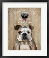 Dog Au Vin, English Bulldog Fine Art Print