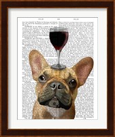 Dog Au Vin, French Bulldog Fine Art Print