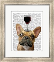 Dog Au Vin, French Bulldog Fine Art Print