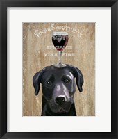 Dog Au Vin, Black Labrador Fine Art Print