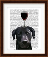 Dog Au Vin, Black Labrador Fine Art Print