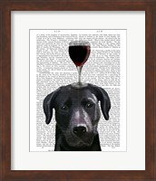 Dog Au Vin, Black Labrador Fine Art Print