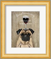 Dog Au Vin, Pug Fine Art Print