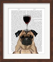 Dog Au Vin, Pug Fine Art Print