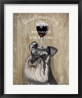 Dog Au Vin, Schnauzer Fine Art Print