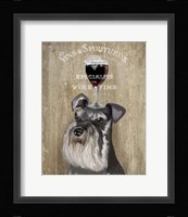 Dog Au Vin, Schnauzer Fine Art Print