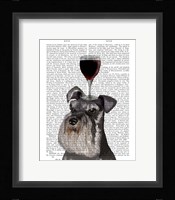 Dog Au Vin, Schnauzer Fine Art Print