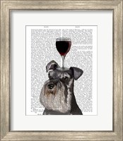 Dog Au Vin, Schnauzer Fine Art Print