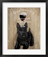 Dog Au Vin, Scottish Terrier Fine Art Print