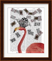 Flamingo and Cards Fine Art Print