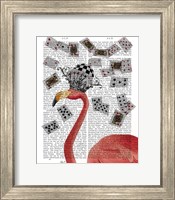 Flamingo and Cards Fine Art Print