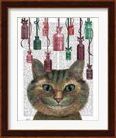 Cheshire Cat and Bottles Fine Art Print