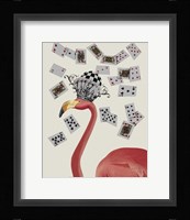 Flamingo and Cards Fine Art Print
