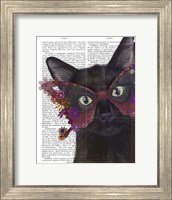 Cat and Flower Glasses Fine Art Print