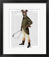 Greyhound Rider Framed Print