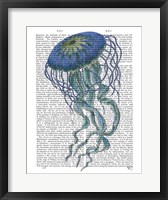 Blue Jellyfish 1 Fine Art Print