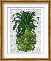 Pineapple, Monstera Leaf Fine Art Print