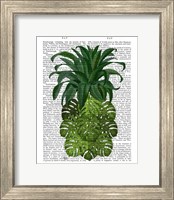 Pineapple, Monstera Leaf Fine Art Print