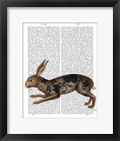 Hare and Black Leaves Fine Art Print