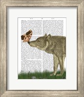 Wolf and Moth Fine Art Print