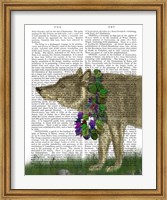 Wolf and Garland Fine Art Print