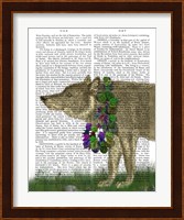 Wolf and Garland Fine Art Print