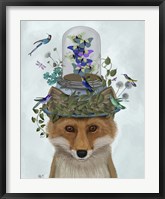 Fox with Butterfly Bell Jar Fine Art Print