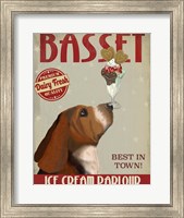 Basset Hound Ice Cream Fine Art Print