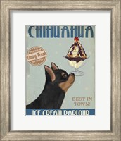 Chihuahua, Black and Ginger, Ice Cream Fine Art Print
