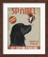 Cocker Spaniel, Black, Ice Cream Fine Art Print