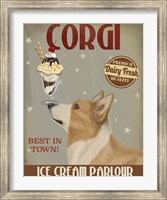 Corgi, Tan, Ice Cream Fine Art Print