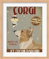 Corgi, Tan, Ice Cream Fine Art Print