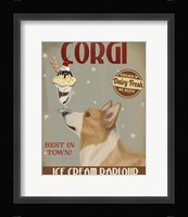 Corgi, Tan, Ice Cream Fine Art Print